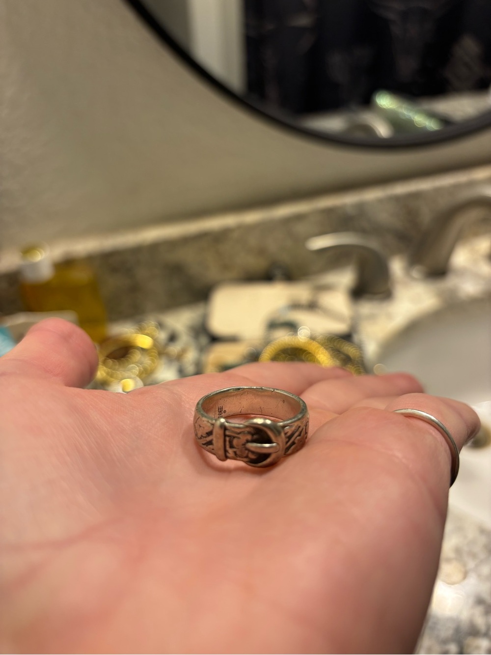 James Avery Silver Buckle Ring